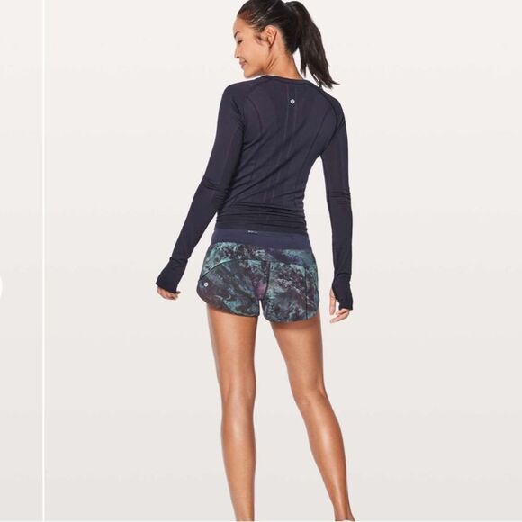 lululemon athletica Speed Up Shorts - Midnight Navy and Multi - Picture 1 of 7